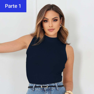 Regata Gola Alta - Canelado Liso