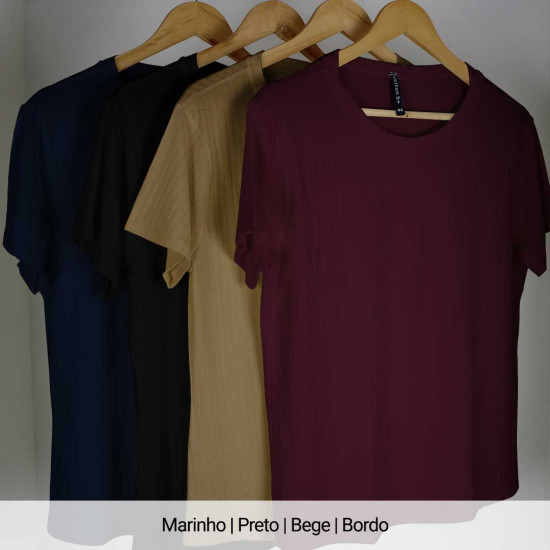 (PLUS) Blusa Canelado Liso