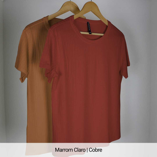 (PLUS) Blusa Canelado Liso