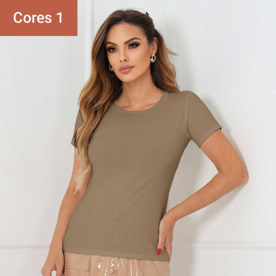 Blusa Canelado Liso