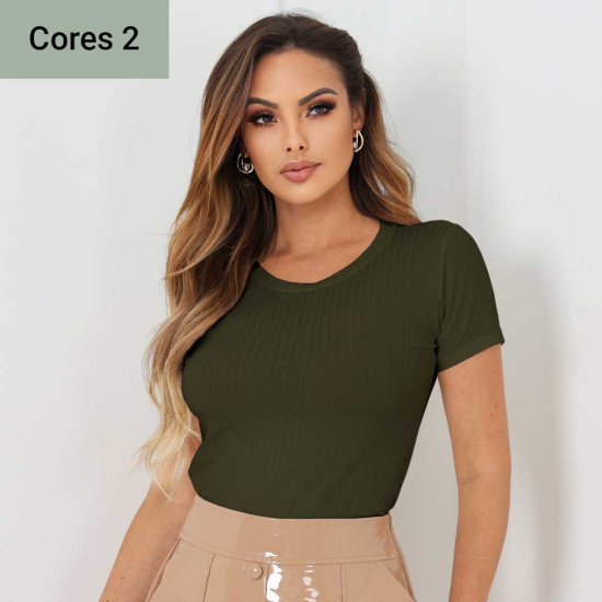 Blusa Canelado Liso
