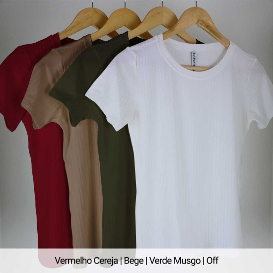Blusa Canelado Liso