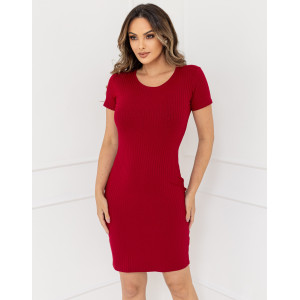 Vestido Canelado Liso