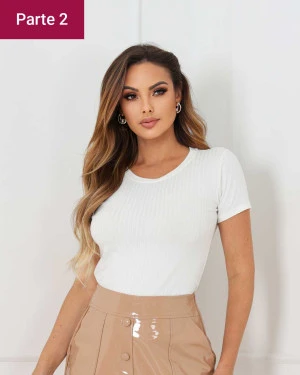 Blusa Canelado Liso
