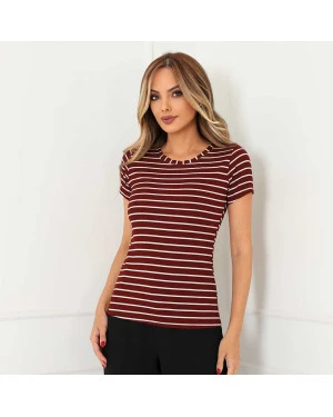 Blusa Canelado Listrado